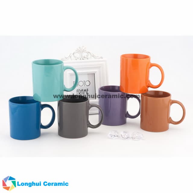 Color glaze ceramic coffee mug